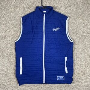 Dodgers Puffer Vest XL Blue MLB SGA Healthcare Night Fan Gear Jacket LAD